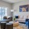 a living room with a couch and coffee table